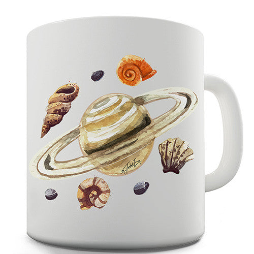 Saturn Seashells Novelty Mug
