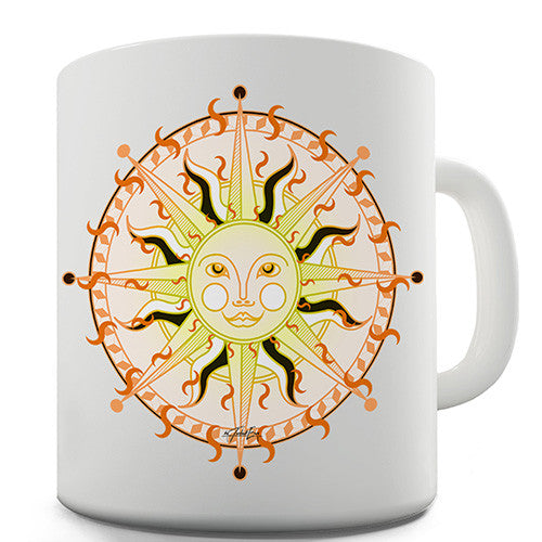 Celestial Sun Face Novelty Mug