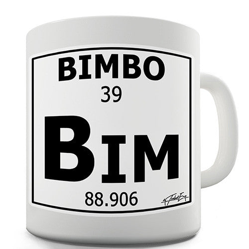 Periodic Table Of Swearing Bimbo Novelty Mug