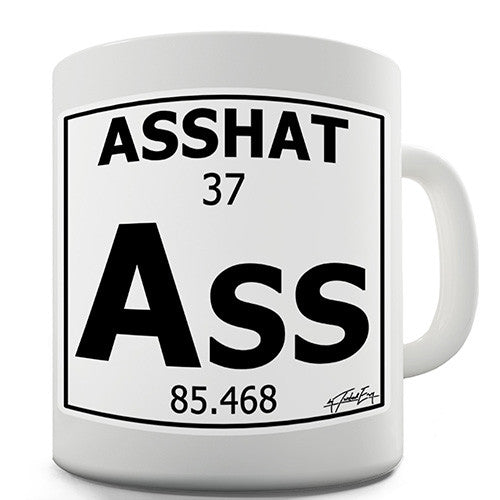 Periodic Table Of Swearing Asshat Novelty Mug