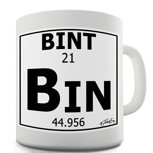 Periodic Table Of Swearing Bint Novelty Mug