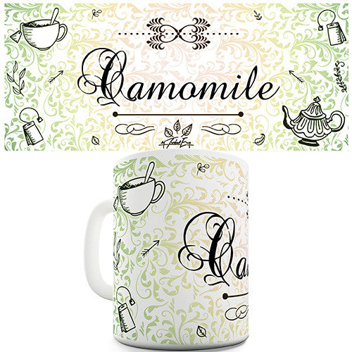 Decorative Camomile Tea Novelty Mug
