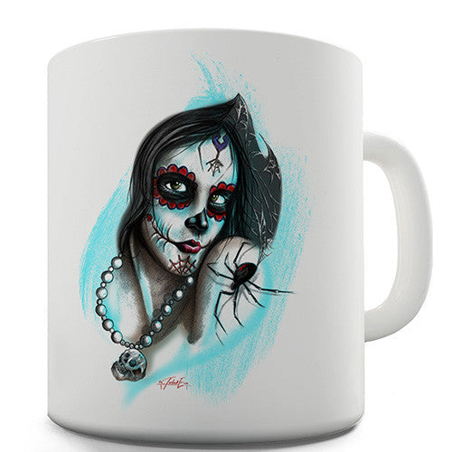 Sugar Skull Woman Novelty Mug