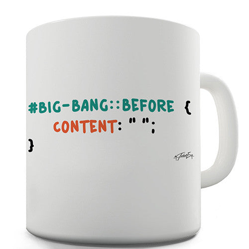CSS Pun Big Bang Novelty Mug