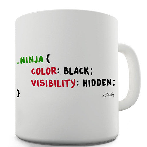 CSS Pun Ninja Novelty Mug