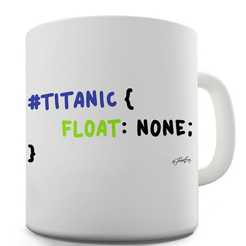 CSS Pun Titanic Novelty Mug