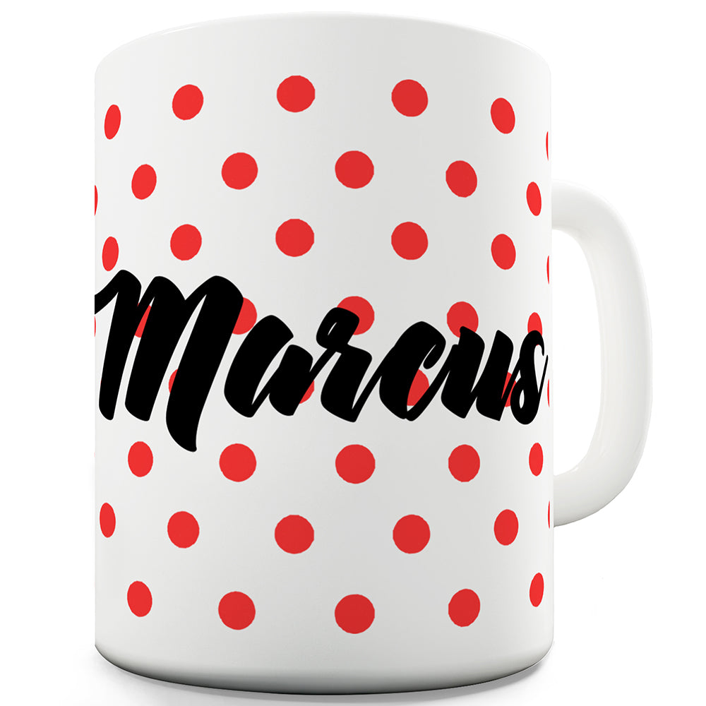 Personalised Polka Dots Name Funny Novelty Mug Cup