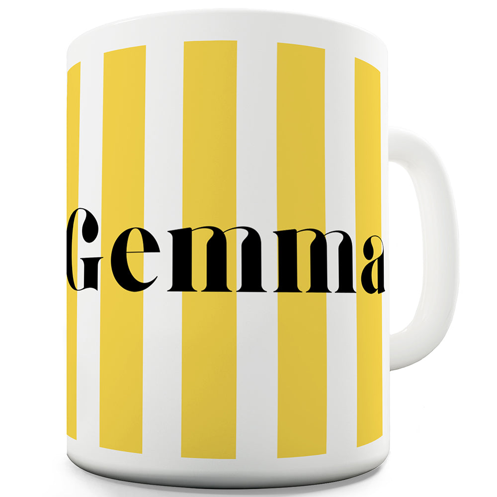 Personalised Stripes Name Funny Novelty Mug Cup