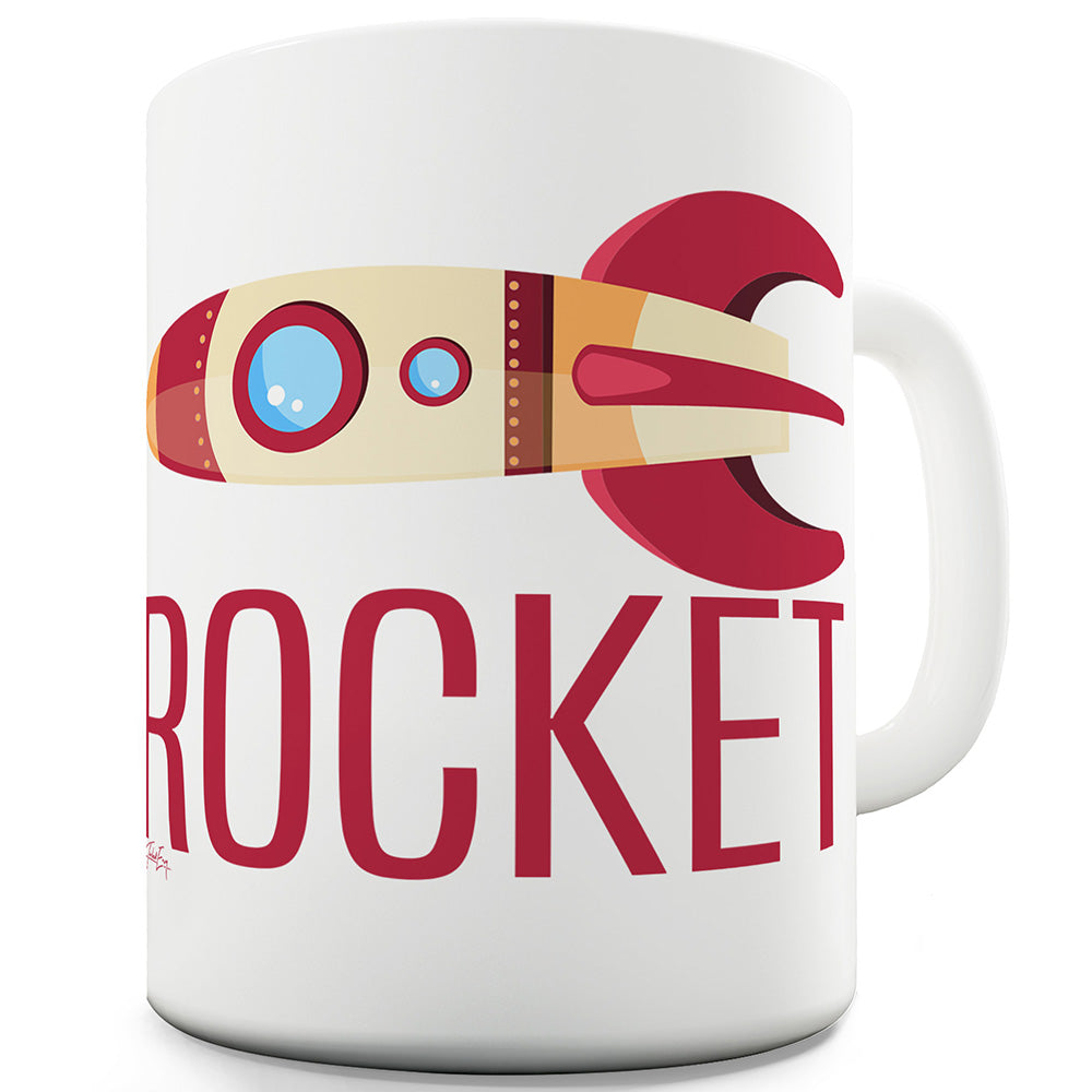Rocket Spaceship Funny Mugs For Dad