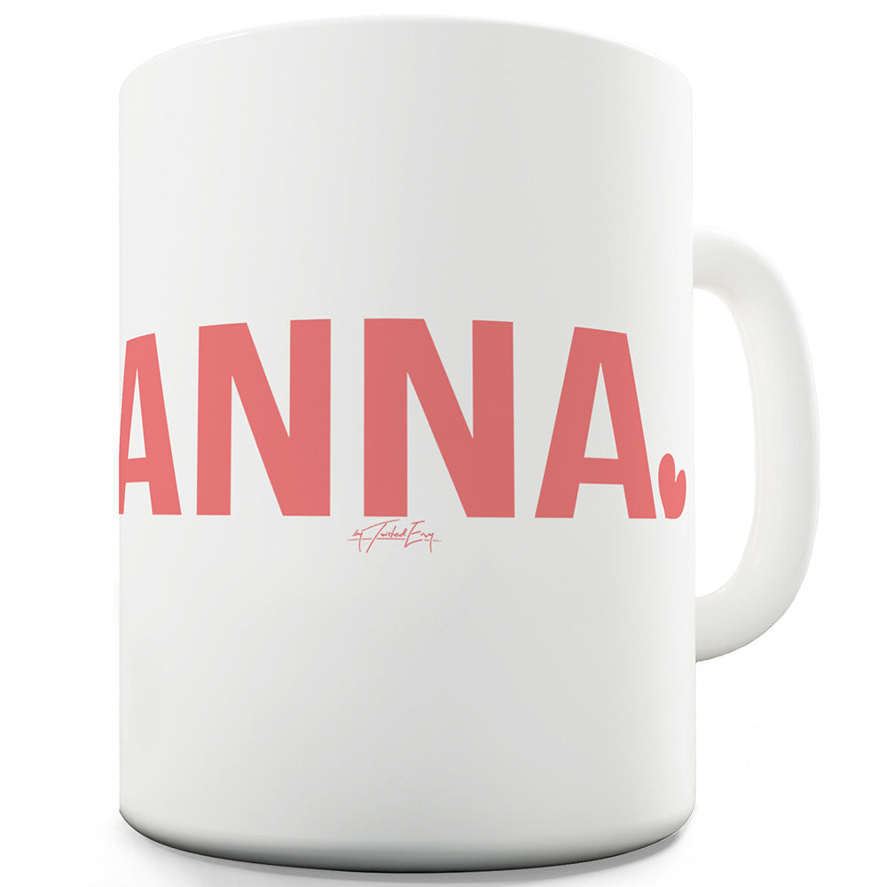 Personalised Name Heart Funny Mugs For Friends