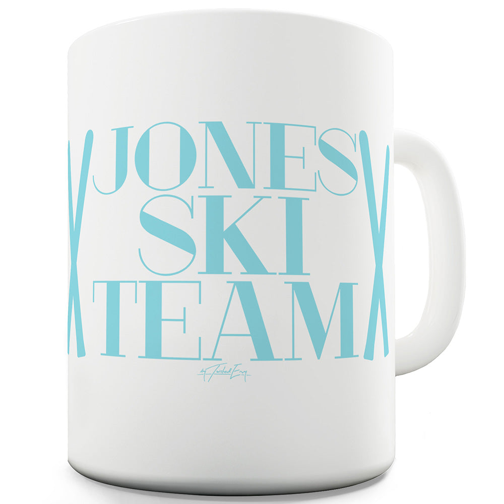 Personalised Ski Team Ceramic Novelty Gift Mug