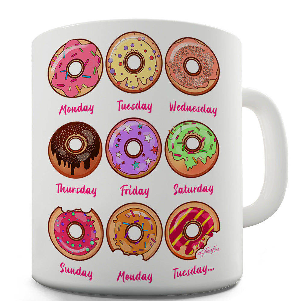 Donut Days Ceramic Novelty Gift Mug