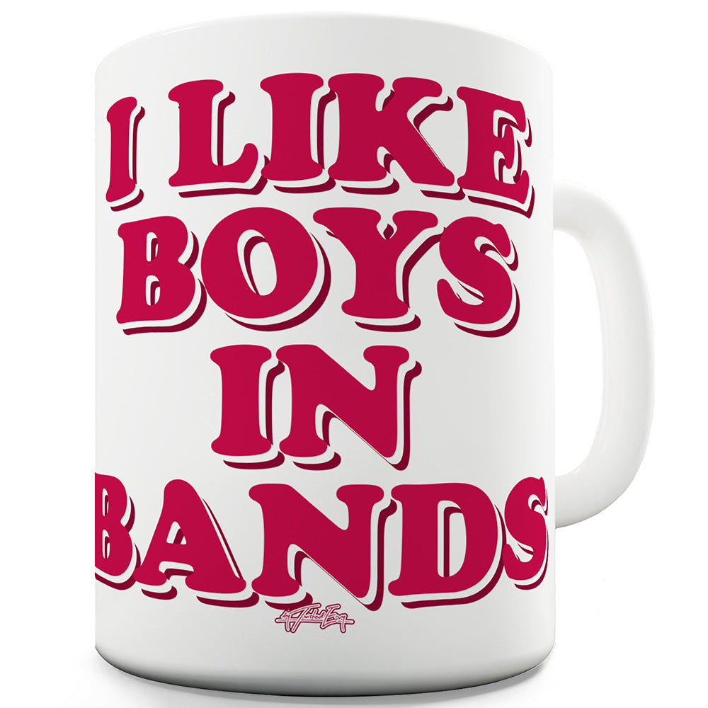 I Like Boys In Bands Funny Novelty Mug Cup