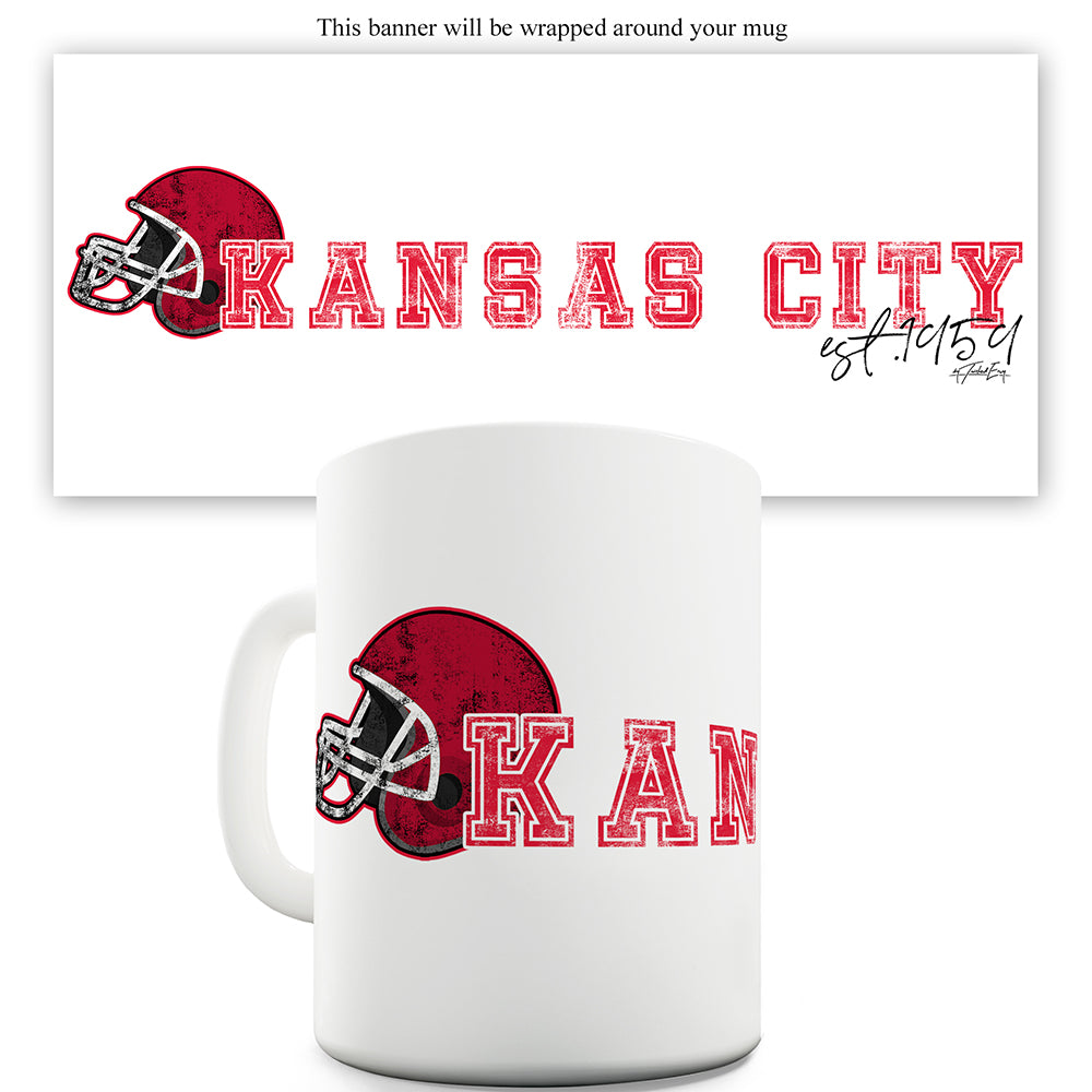 Kansas City American Football Established Ceramic Novelty Mug