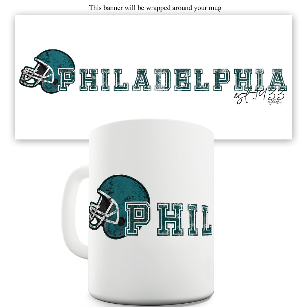Philadelphia American Football Established Funny Mug