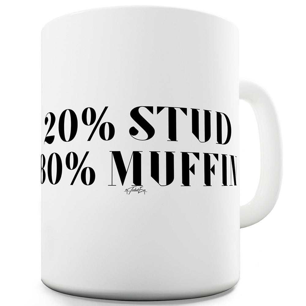 Stud Muffin Percentages Funny Mugs For Work