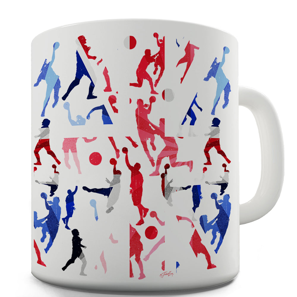 GB Handball Collage Mug - Unique Coffee Mug, Coffee Cup