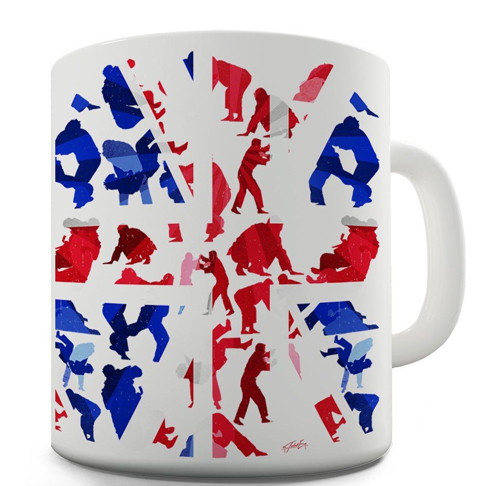 GB Judo Collage Ceramic Mug