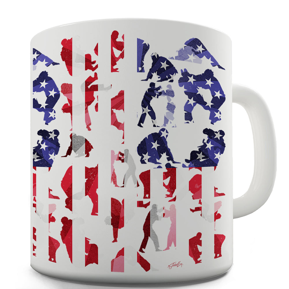 USA Judo Collage Funny Mugs For Coworkers