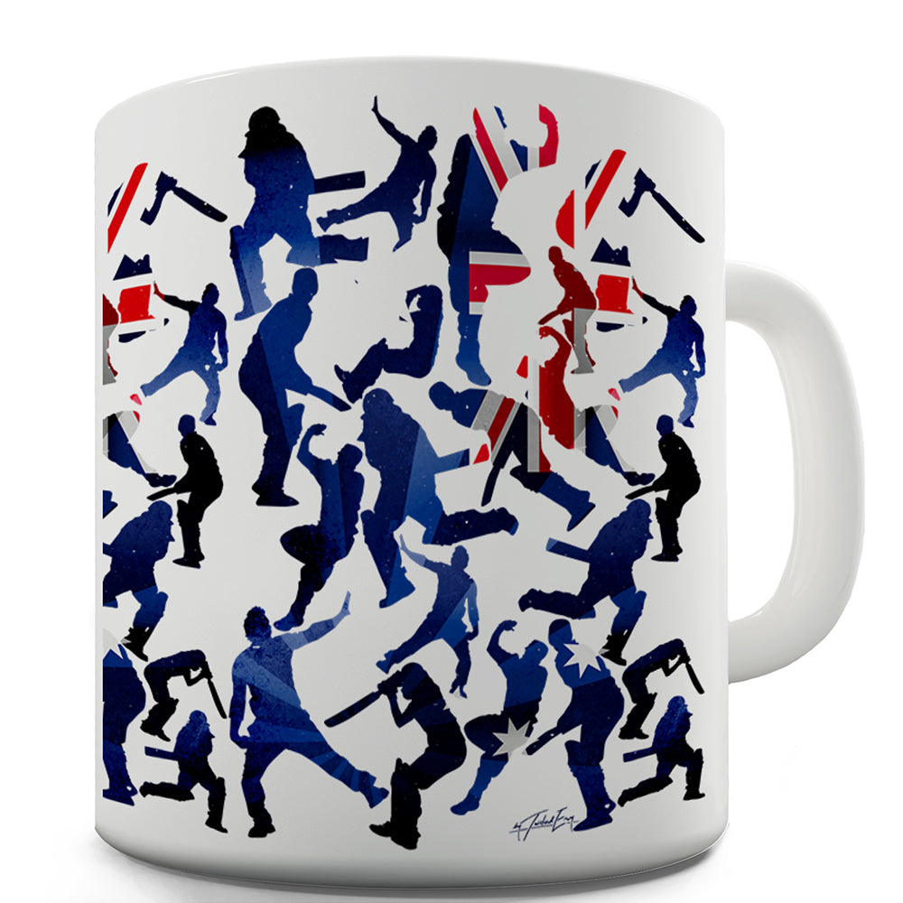 Australia Cricket Collage Ceramic Novelty Mug