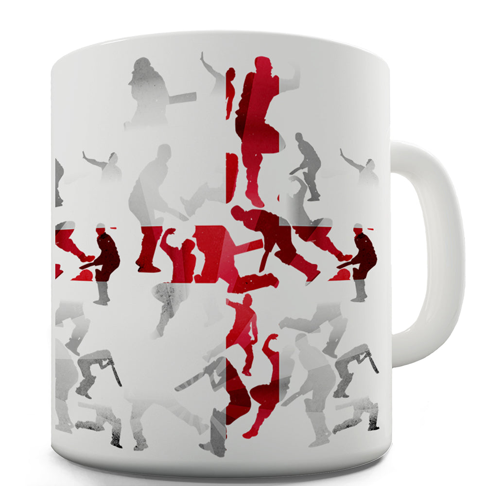 England Cricket Collage Funny Novelty Mug Cup