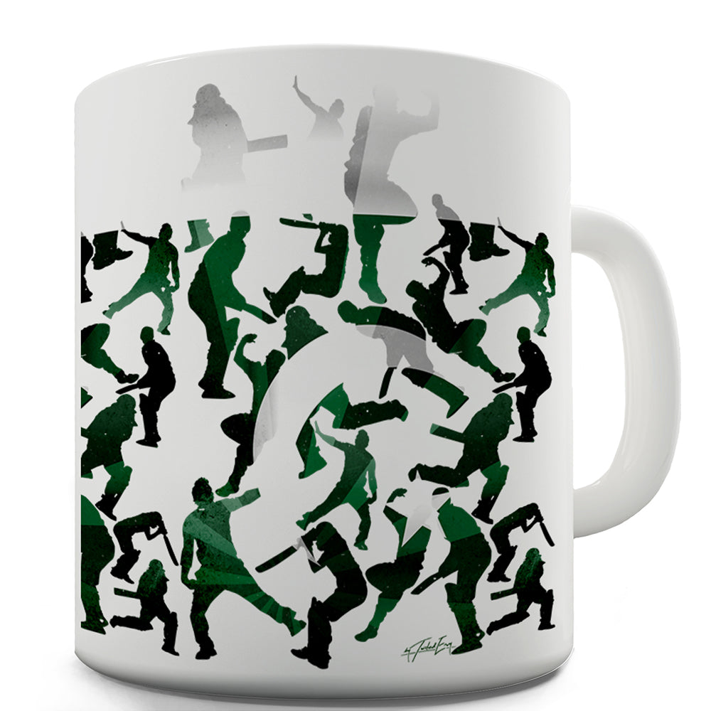 Pakistan Cricket Collage Ceramic Mug Slogan Funny Cup