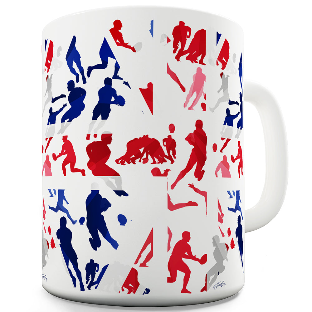 GB Rugby Collage Funny Mugs For Dad