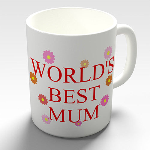 Floral World's Best Mum Novelty Mug