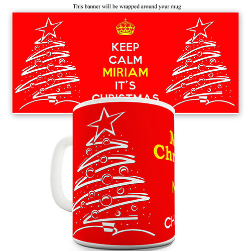 Keep Calm It's Christmas Personalised Mug