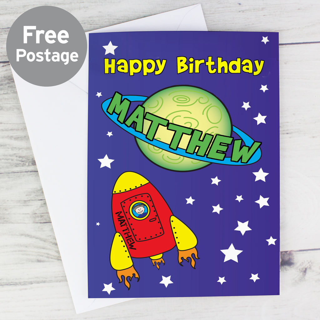 Personalised Space Card