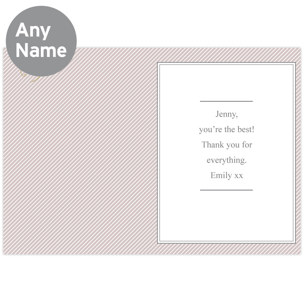 Personalised I Am Glad... Godmother Card