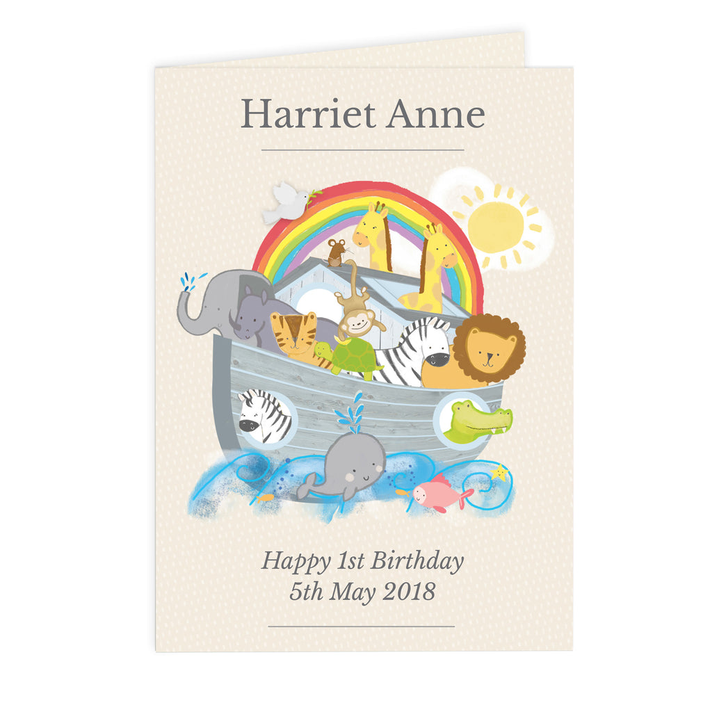 Personalised Noah's Ark Card