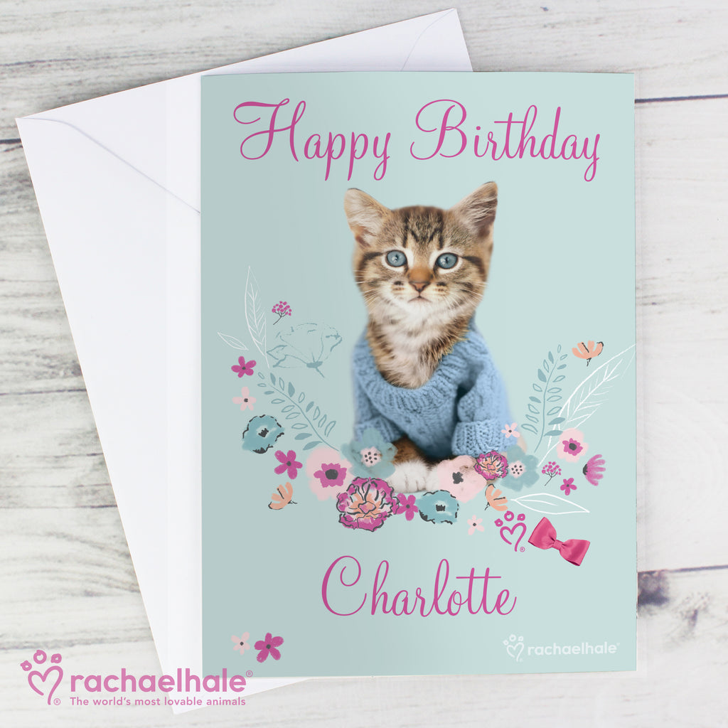 Personalised Rachael Hale Cute Kitten Card