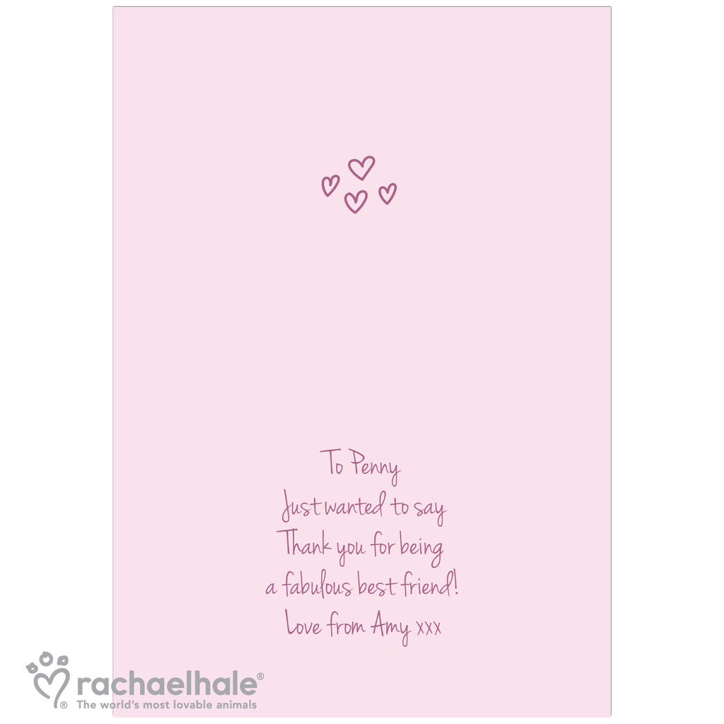 Personalised Rachael Hale 'Great Friends' Card