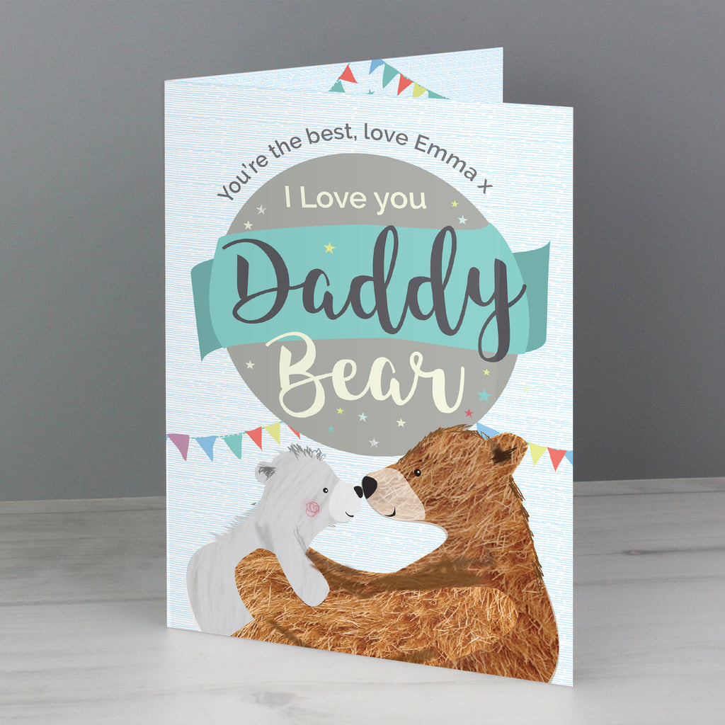 Personalised Daddy Bear Card