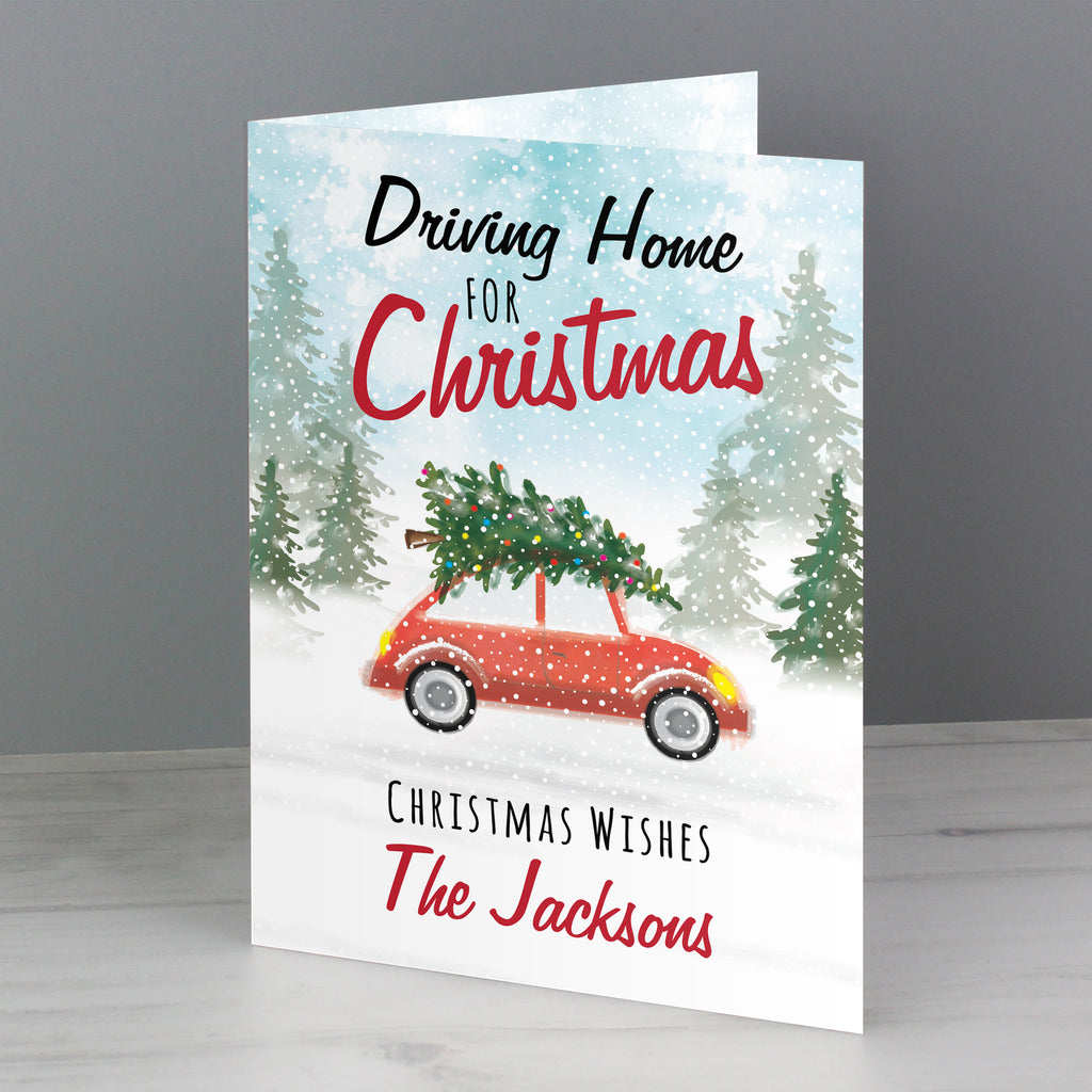 Personalised 'Driving Home For Christmas'' Card