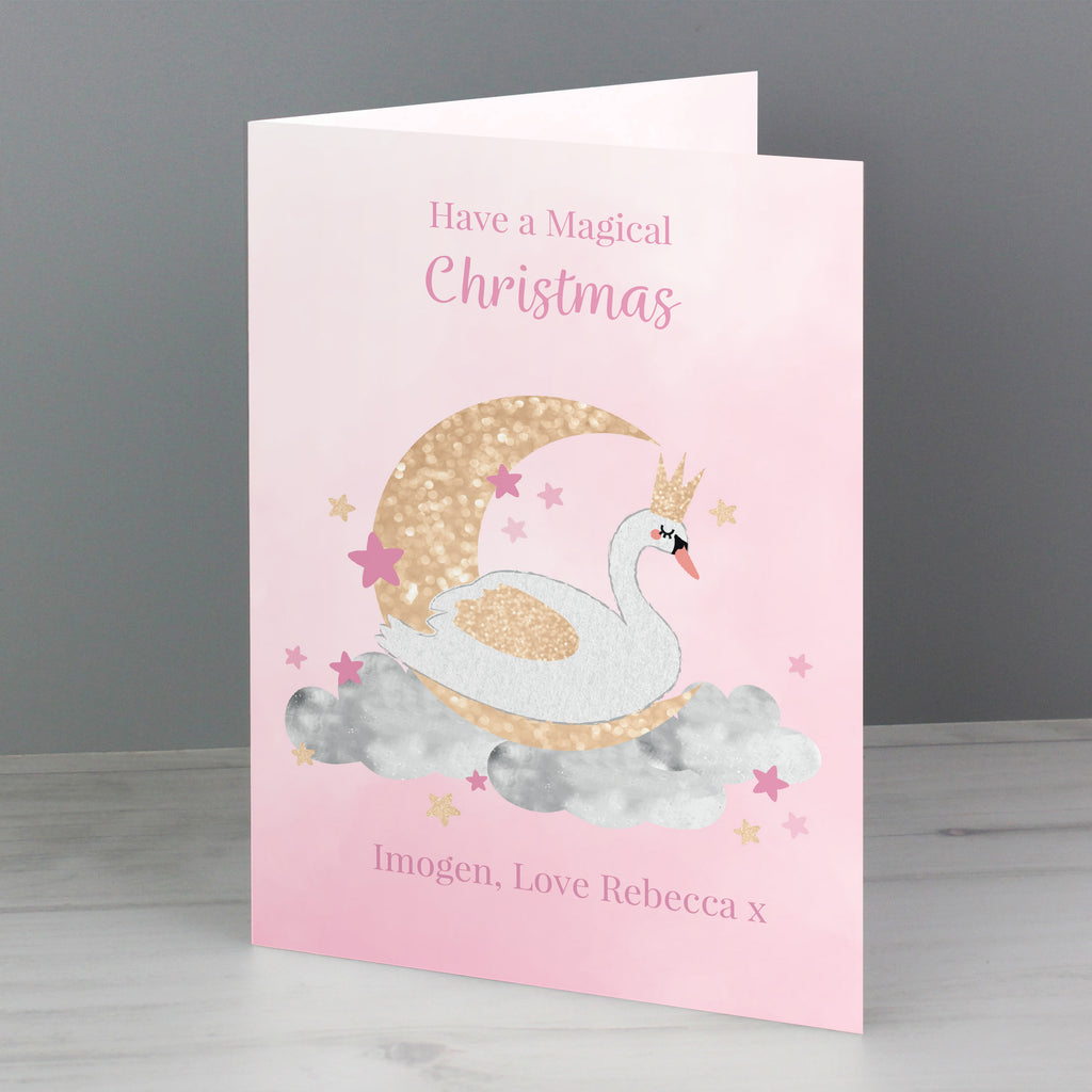 Personalised Swan Lake Card