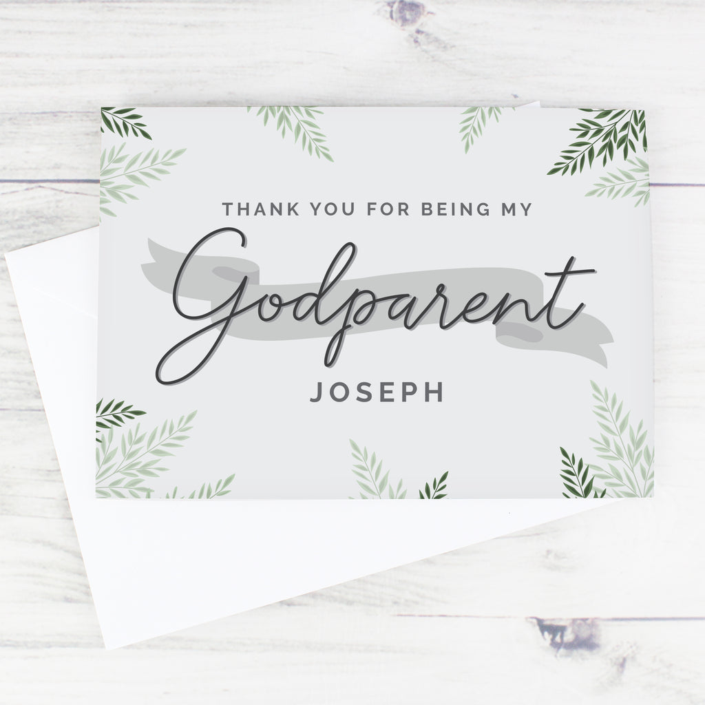 Personalised Godparent Card