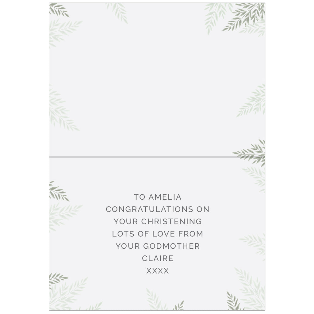 Personalised Christening Card