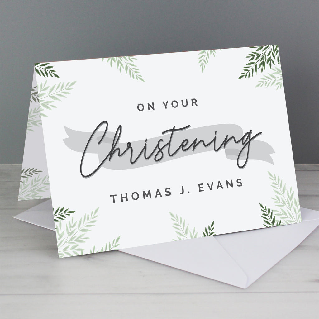 Personalised Christening Card