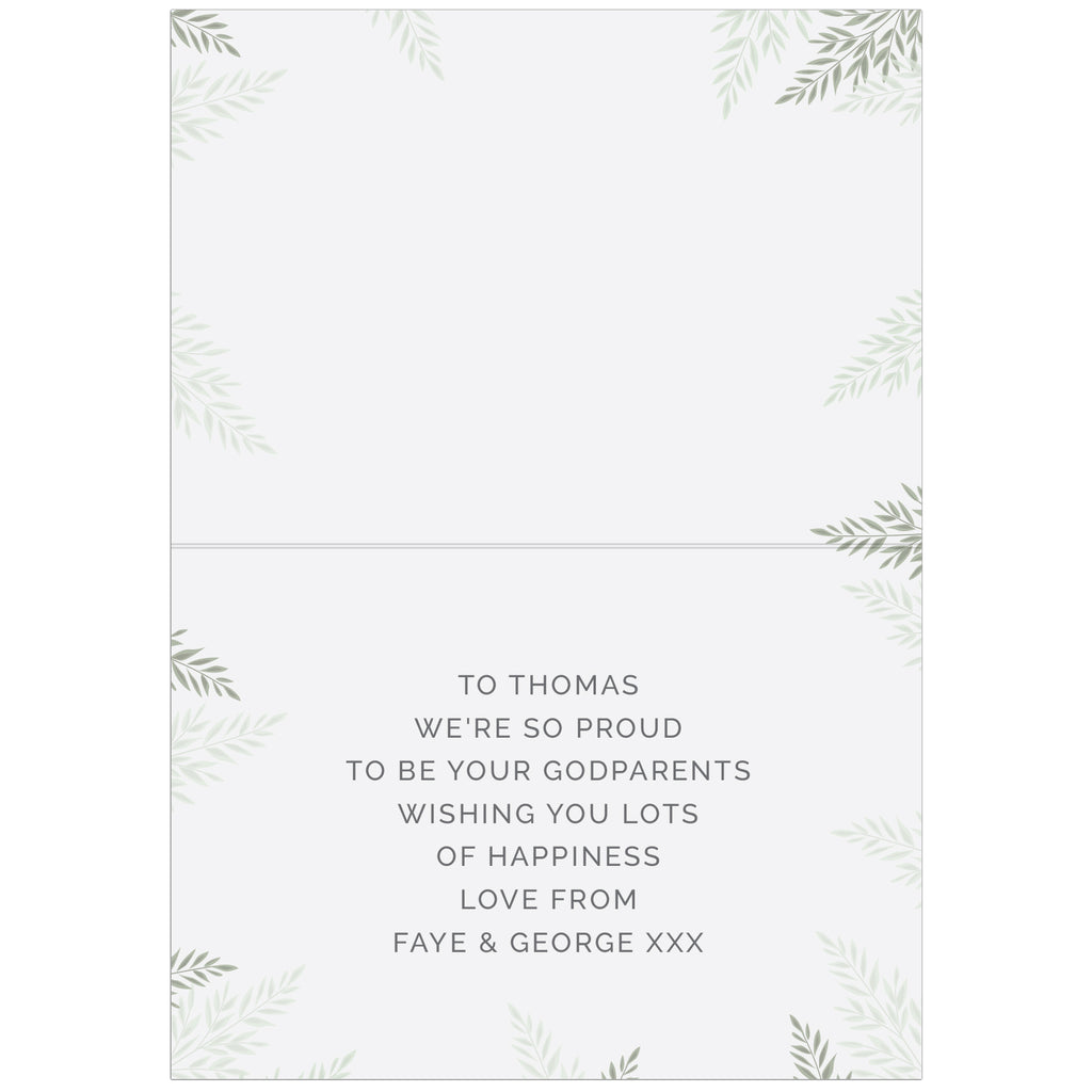 Personalised Baptism Card