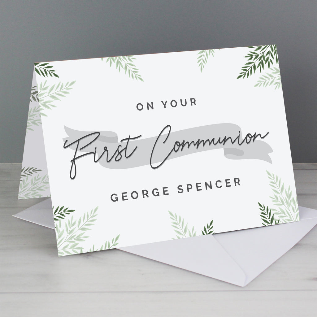 Personalised First Communion Card