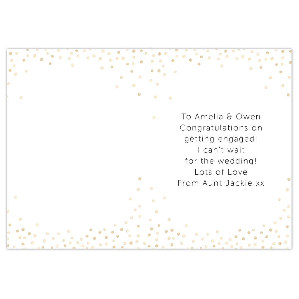 Personalised Engagement Card