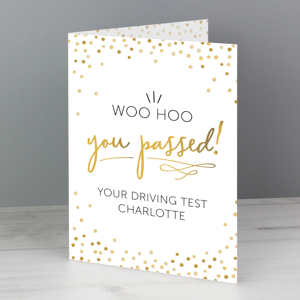 Personalised You Passed! Card