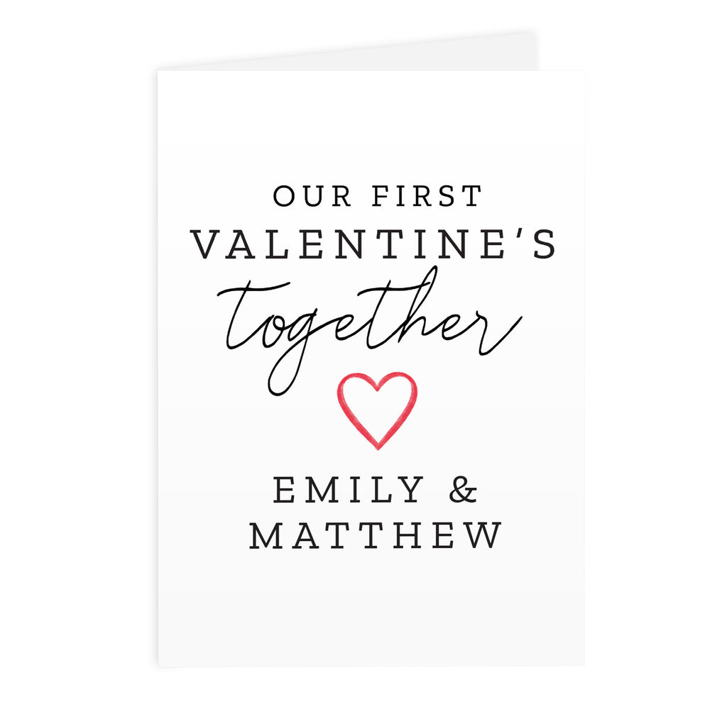 Personalised Our 1st Valentine's Day Card