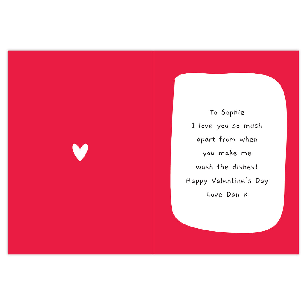 Personalised Love You - Most Of The Time Card