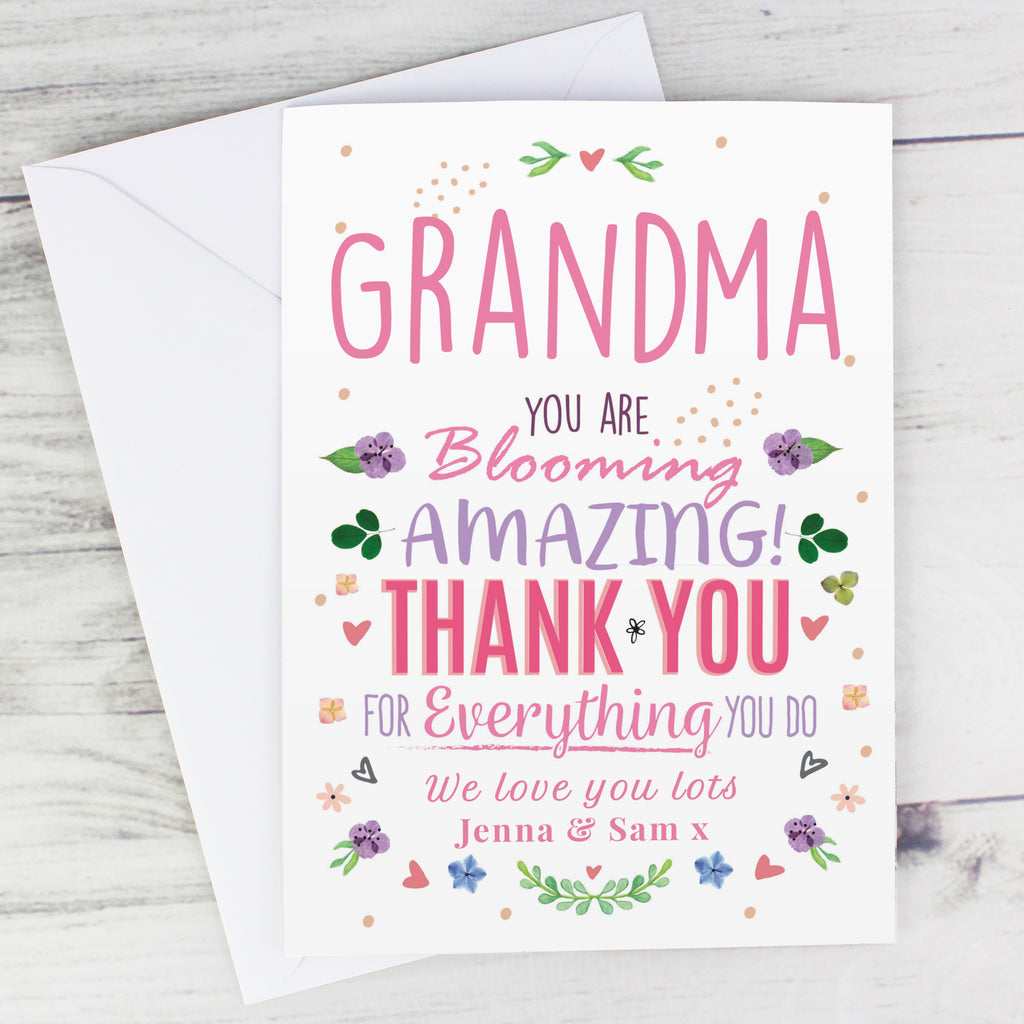 Personalised You Are Blooming Amazing Card