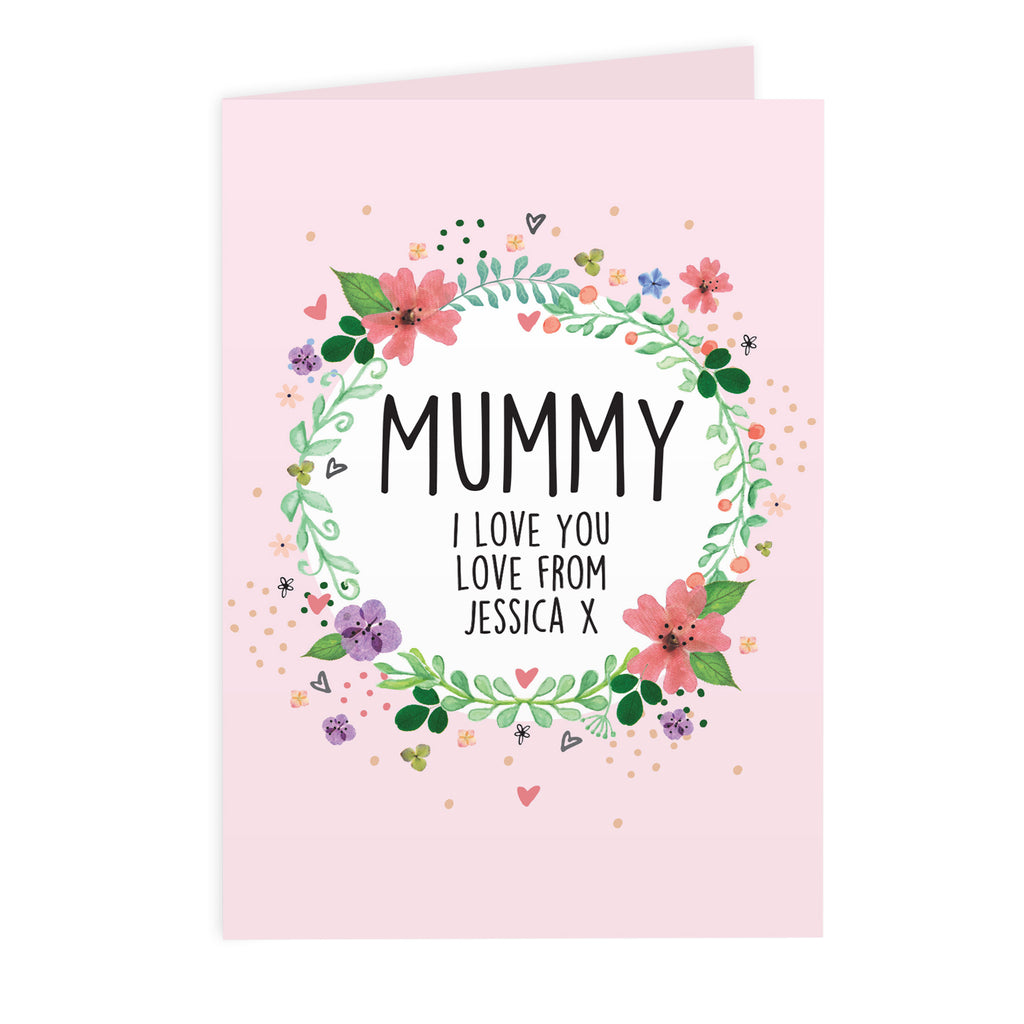 Personalised Floral Card