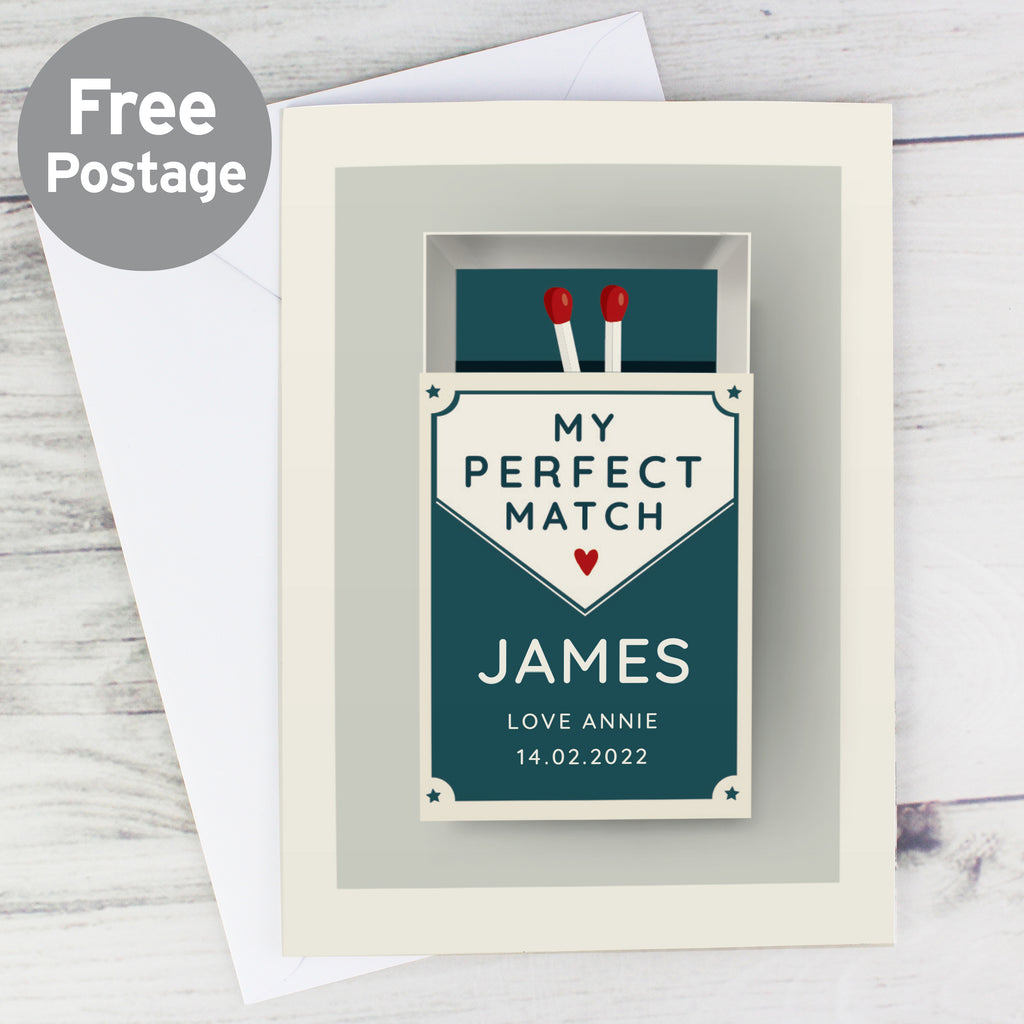 Personalised The Perfect Match Card