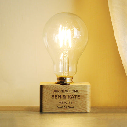 Personalised Decorative LED Bulb Table Lamp